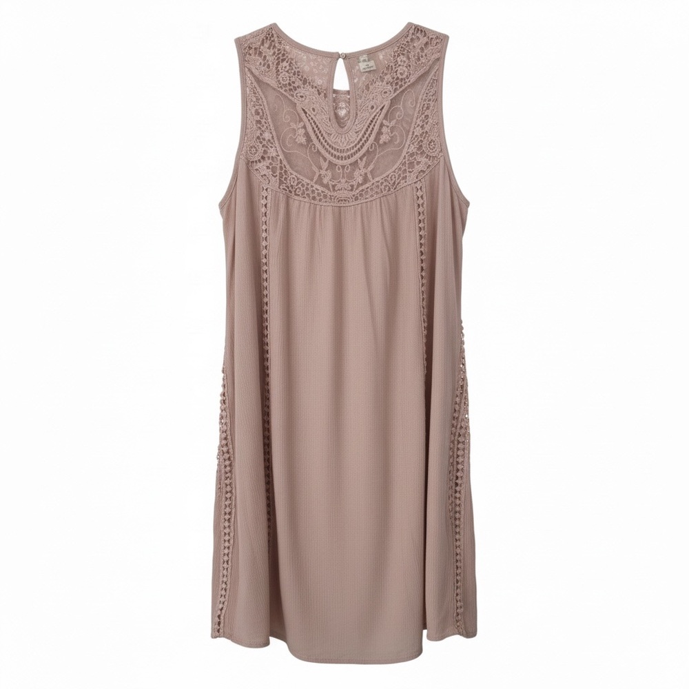 Mossimo Supply Co. Pink Lace Dress - Size Large